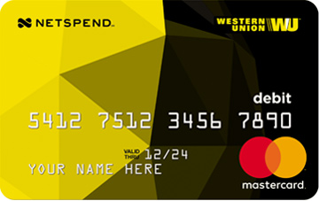 prepaid mastercard card union western netspend cards debit credit money